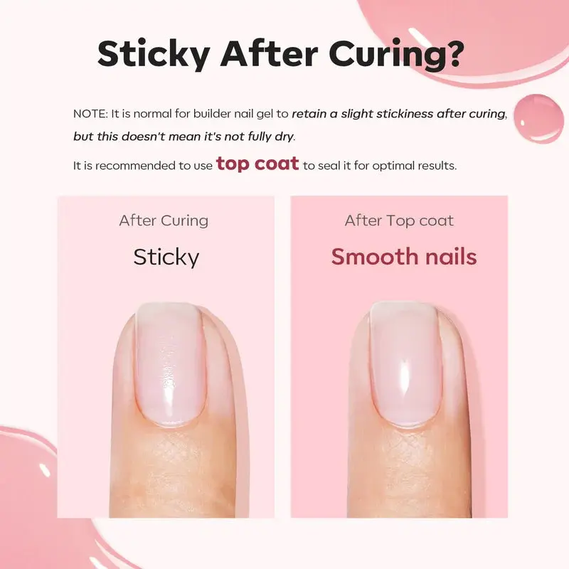 8-in-1 Builder Nail Gel Peach Jelly - Image 3