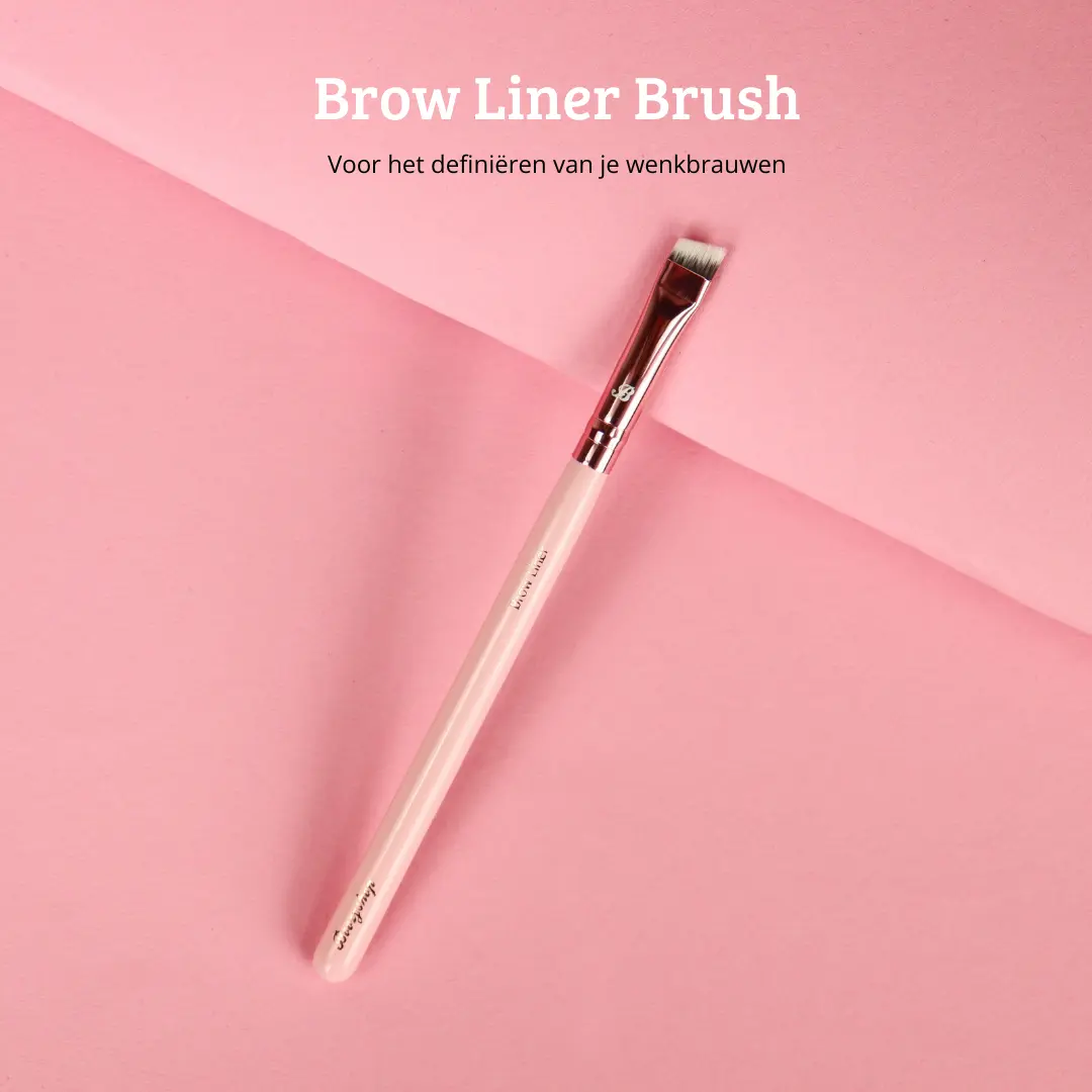 Pink &amp; Rose Gold Brow Liner Brush - Image 2