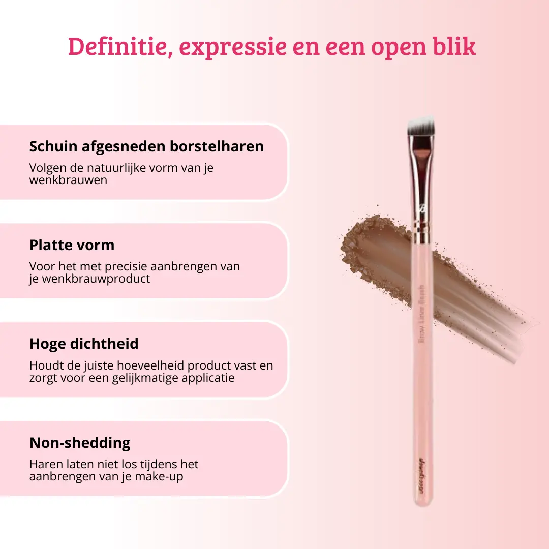 Pink &amp; Rose Gold Brow Liner Brush - Image 3