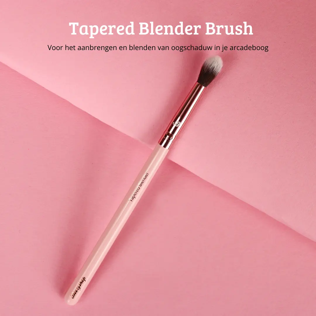 Pink &amp; Rose Gold Tapered Blender Brush - Image 2