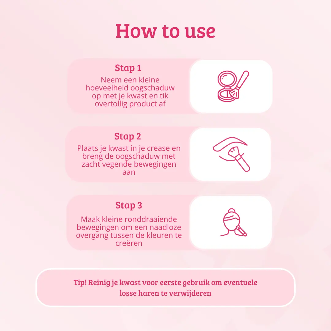 Pink &amp; Rose Gold Tapered Blender Brush - Image 5