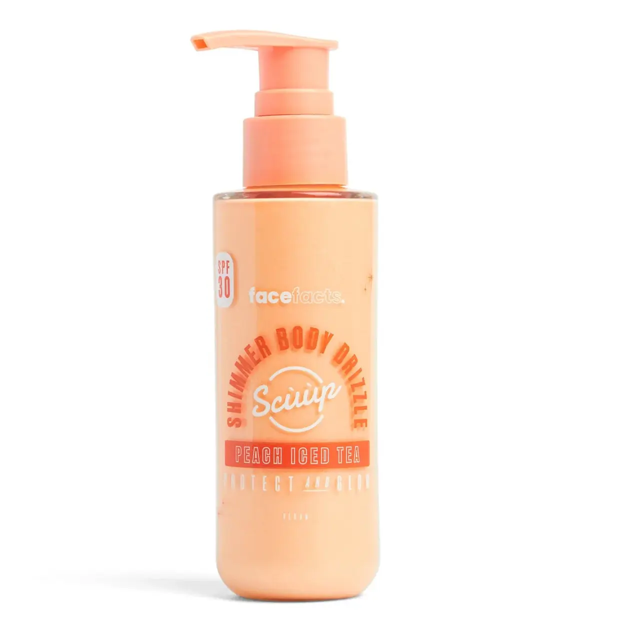 Scuup Peach Iced Tea SPF30 Shimmer Body Drizzle