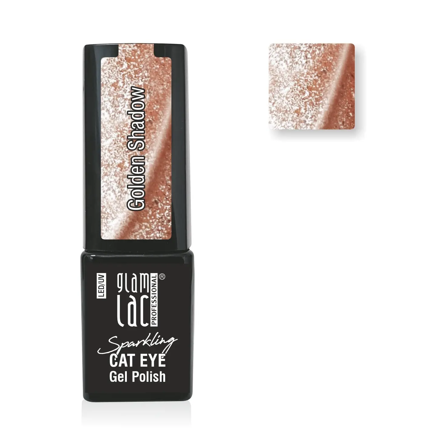 Cat Eye Gel Polish Sparkling Golden Shadow