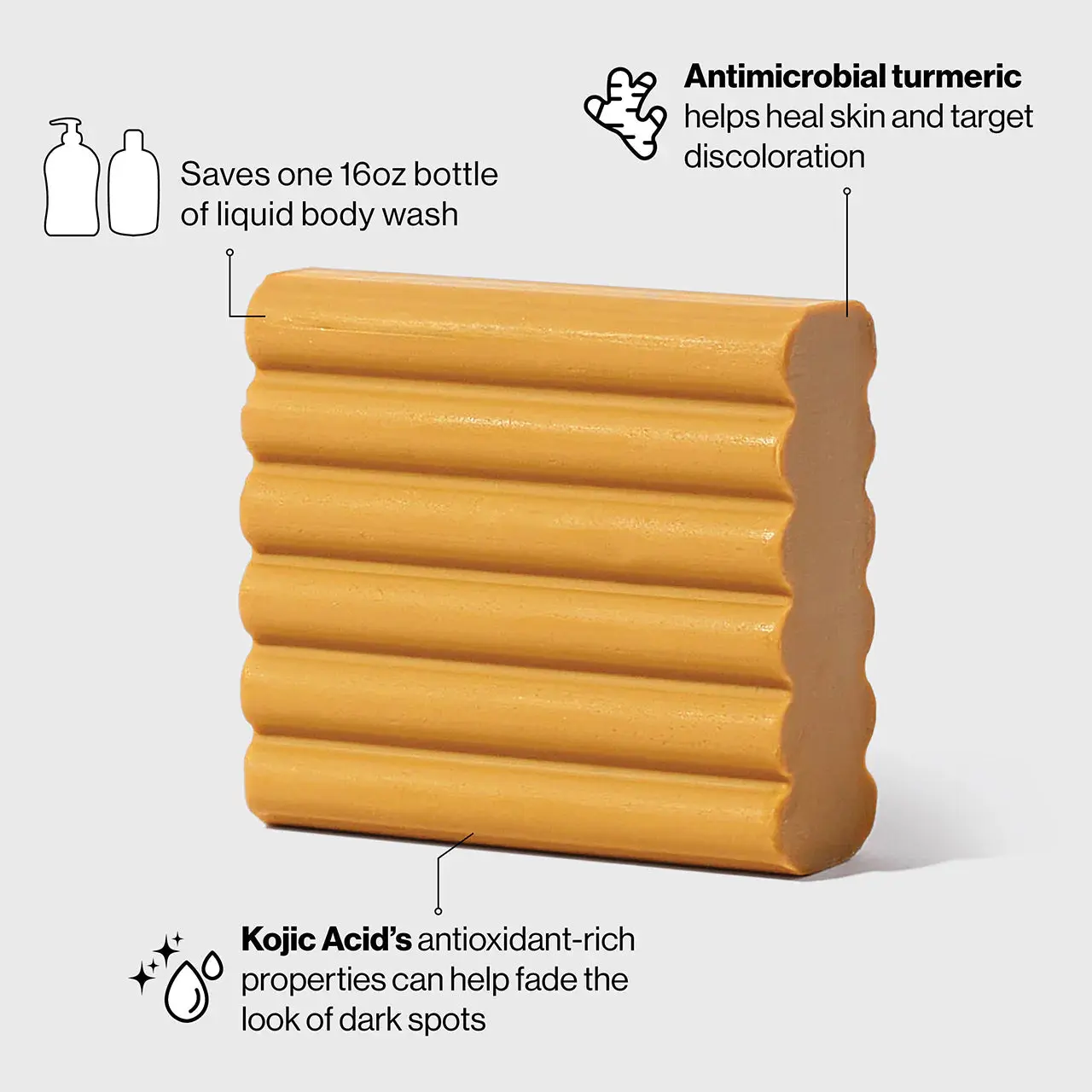 Brightening Kojic Acid Solid Face & Body Wash - Image 4