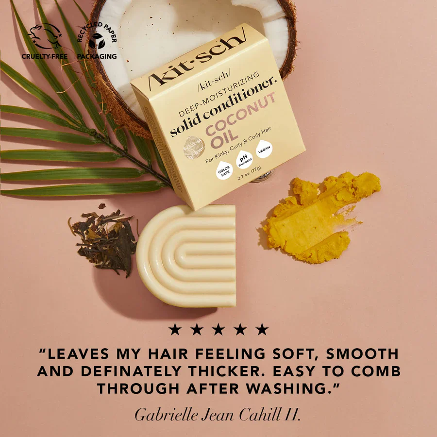 Coconut Oil Deep Moisturizing Solid Conditioner Bar - Image 4