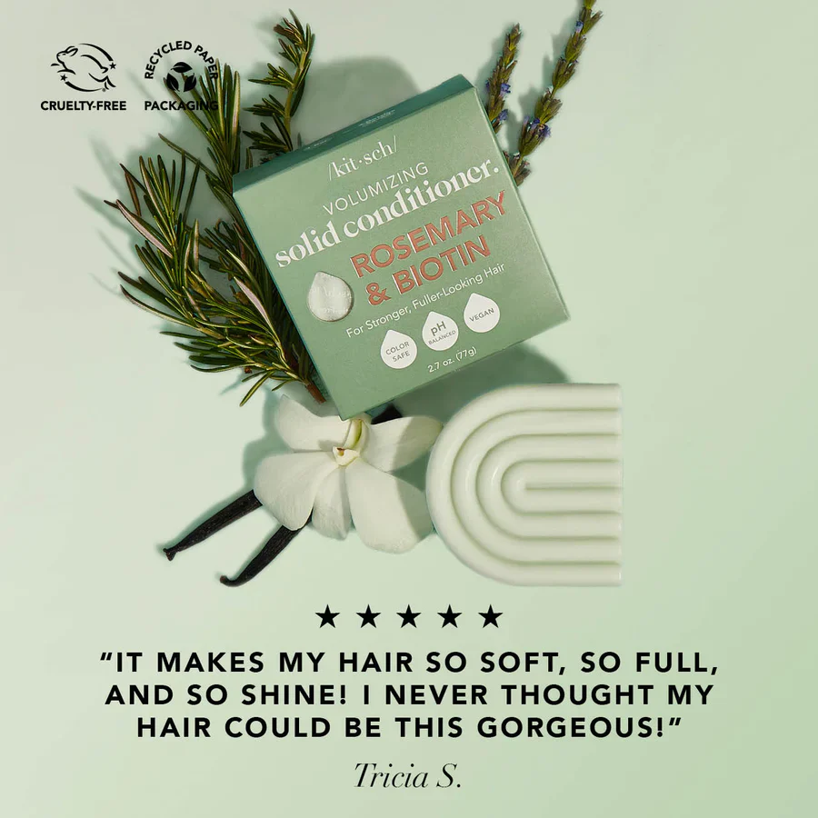 Rosemary & Biotin Volumizing Solid Conditioner Bar - Image 5