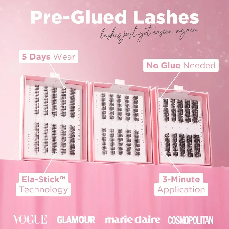 Bold Definition Dark Brown Pre-Glued Lashes - Image 4