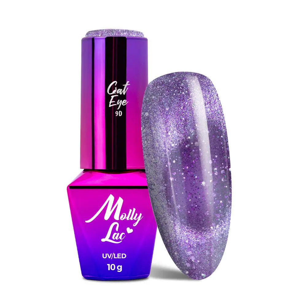 Hybrid Gel Polish Cat Eye Foxy Eyes Purple Light