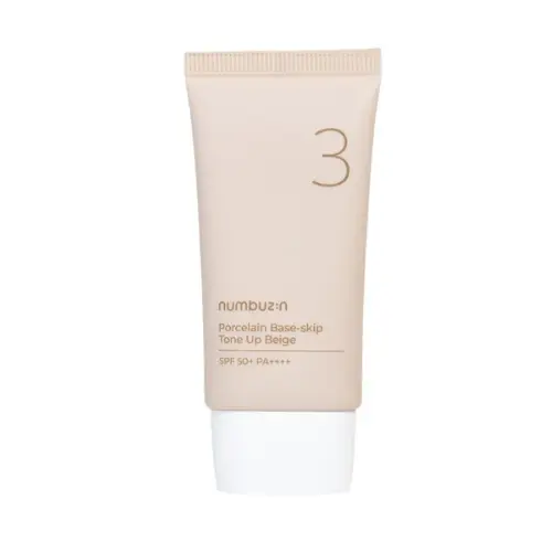 No.3 Porcelain Base Skip Tone Up Beige SPF50+