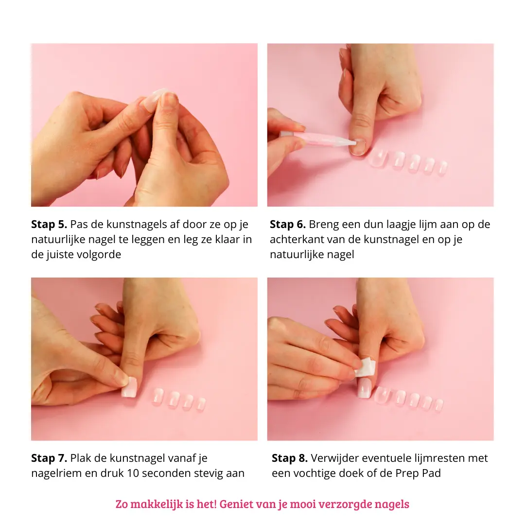 Press On French Nails Metallic Pearlescent - Image 7