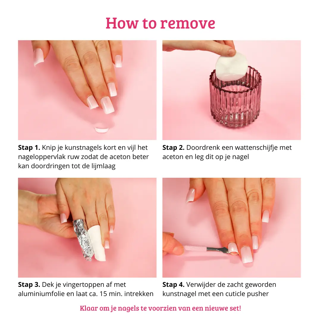 Press On French Nails Ombre Nude - Image 8