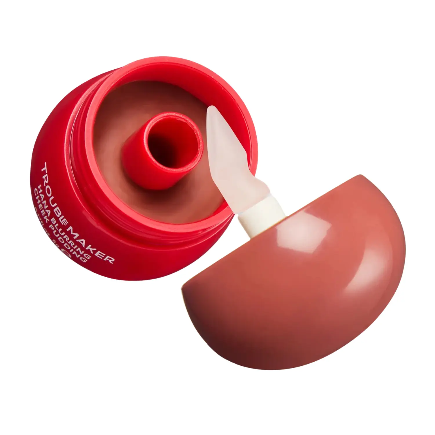 Little Pudding Blurring Lip & Cheek Mousse Mochi Nude Brown